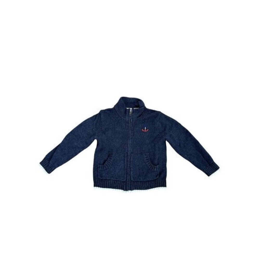 Janie And Jack Zippered Anchor Sweatshirt